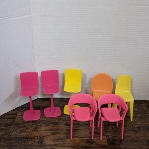 Barbie Dream House Replacement Parts Lot Of 7 Chairs